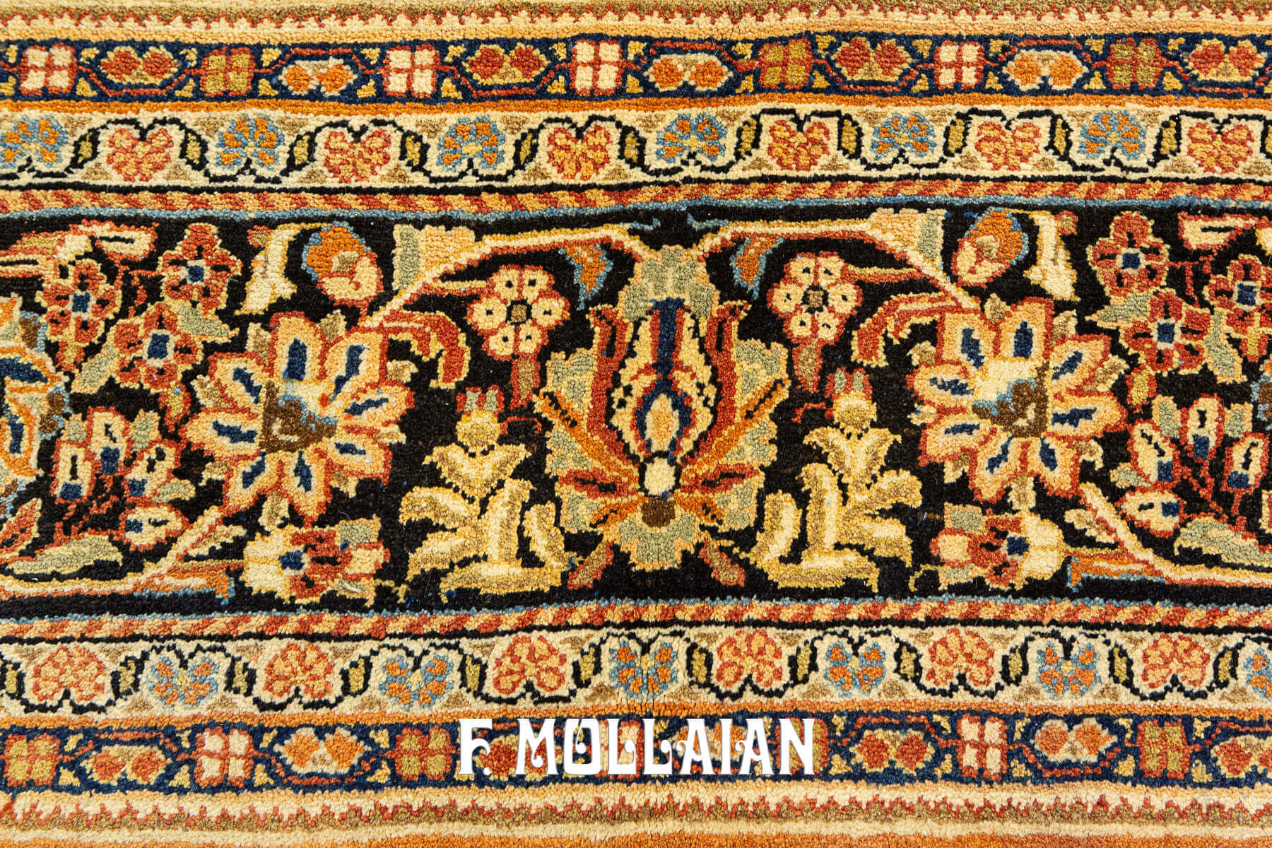 Hand-knotted Floral and All-over Persian Saruk Antique Carpet n°:49622648